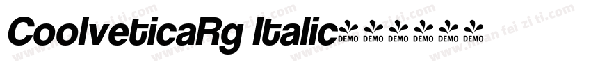 CoolveticaRg Italic字体转换